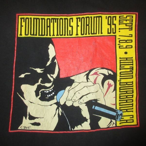 ★送料込み★ 90's 1995年 ヴィンテージ 古着 FOUNDATIONS FORUM 95 Tシャツ ヘヴィメタル イベント オルタナ