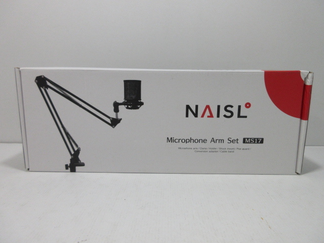 n75264-ty ジャンク★NAISL MS17 マイクアーム コンデンサーマイク用 広可動域アーム [091-240309]