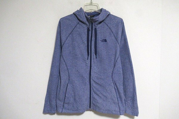 N6694:THE NORTH FACE(ザノースフェイス)US古着 women's　フリースパーカー/薄紫/US L:5