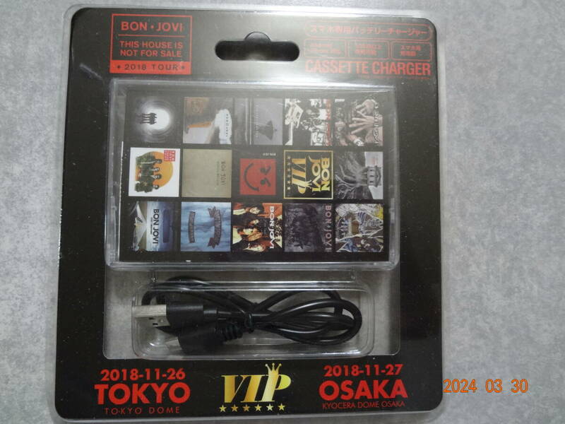 BONJOVI 2018東京大阪ツアー カセットテープ型モバイルバッテリー ボン・ジョヴィ