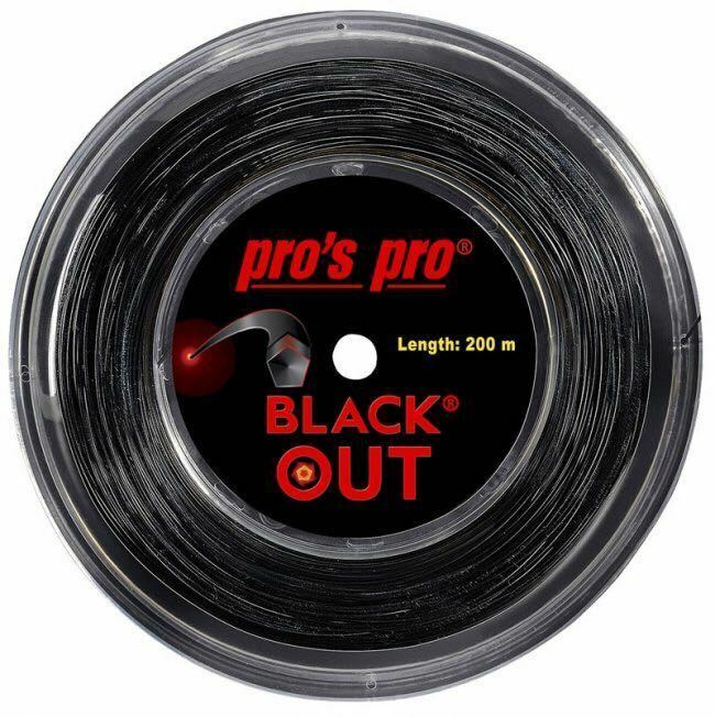 pro's pro Black out(黒)1.28mm 200m テニスロールガット