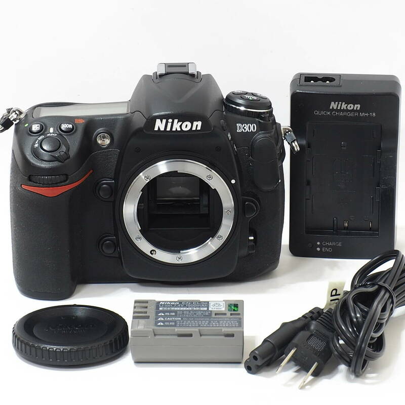 Nikon D300 Body APS-C 1230万画素 ニコンDXフォーマット フラッグシップ 撮影テスト確認 ショット数 18,772枚 EN-EL3e MH-18 木村拓哉