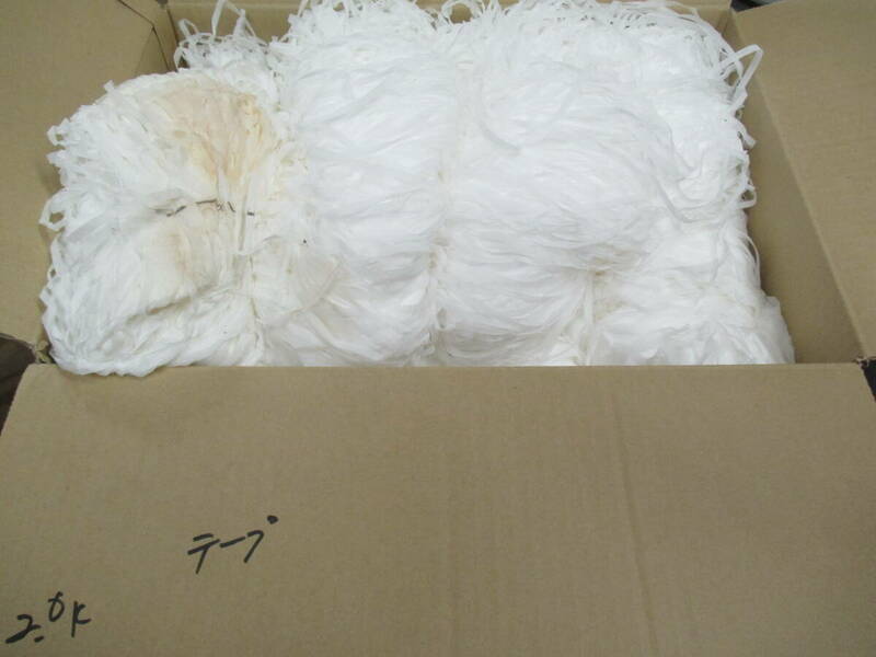 B2433 糸 ◆　テープ　かせ　汚れあり 詳しい混率はわかりません　(注)　◆　編み物などに
