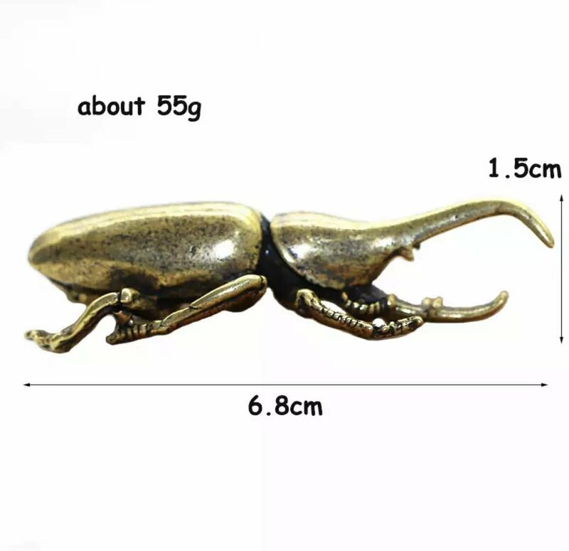 真鍮のカブトムシ 昆虫 虫 甲虫 兜虫 置物 小物 装飾 ミニチュア 銅 雑貨 真鍮 カブトムシ インテリア アンティーク