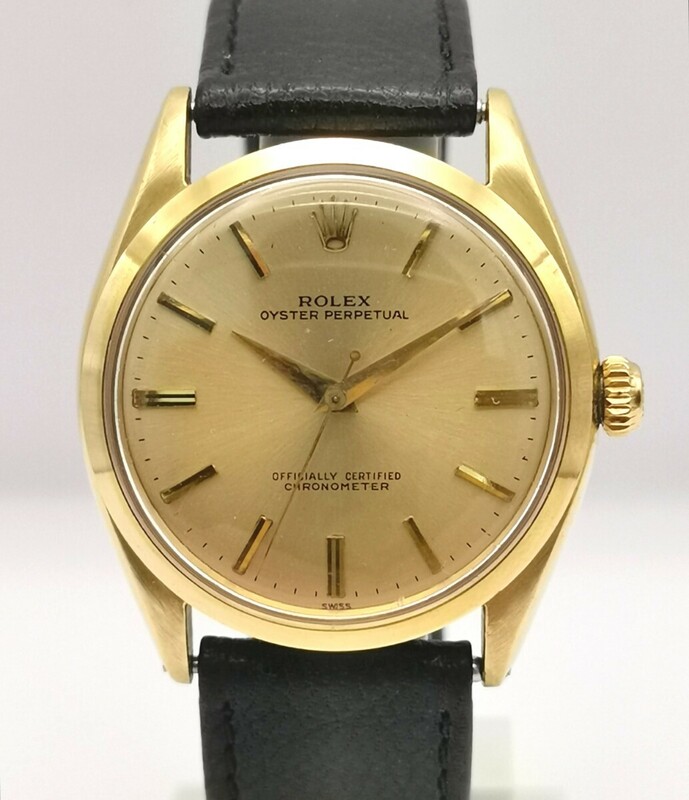 ROLEX ロレックス 6567 K18YG 金無垢 オイスターパーペチュアル 1967年製 稼働中 自動巻き 時計