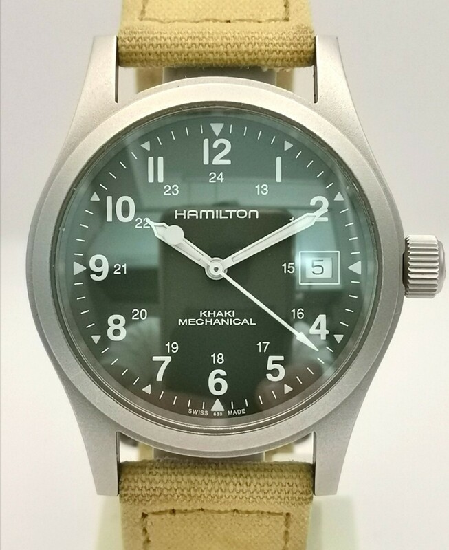 美品 HAMILTON ハミルトン H694190 カーキフィールド 手巻き 時計