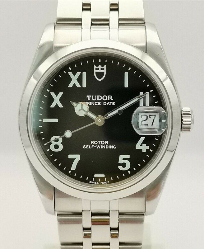 極美品 TUDOR チュードル 74000N プリンスデイト ユニークダイヤル 自動巻き 時計