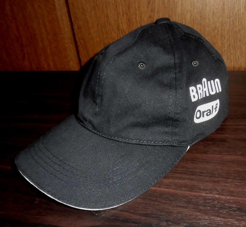 BRAUN Oral-B ブラウン オーラルB キャップ 帽子 業務用 販促用 非売品 BLK F 56-60 使用僅 美品/フロスアクション企業物ステインケア