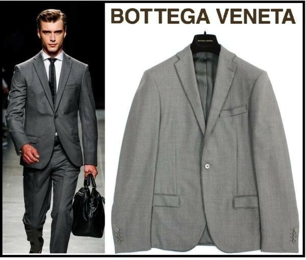 新品=32万▼BOTTEGA VENETA◆ボッテガ・ヴェネタ【貴重名作◆ラグジュアリー感に遊び心◆縁取りペイントジャケット】トーマス・マイヤー期