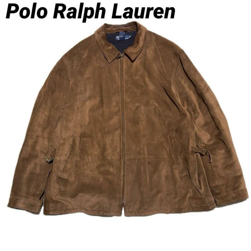 Polo Ralph Lauren ポロラルフローレン スウェード レザージャケット XXL