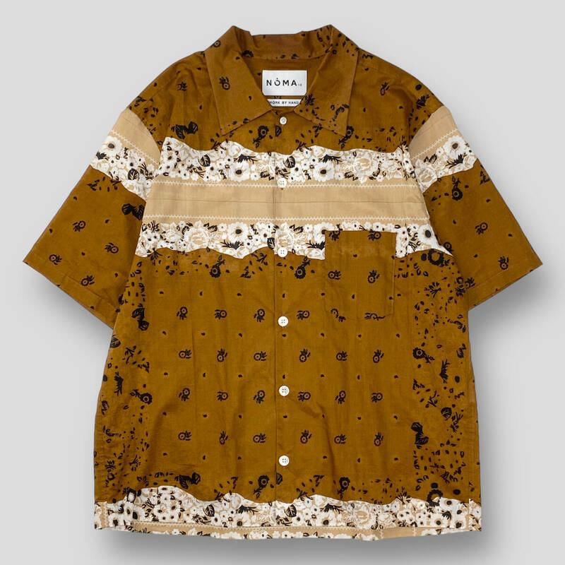 NOMA t.d. / ノーマ ティーディー 23SS Summer Shirt / サマーシャツ バンダナ N35-SH01B サイズ4 SSM3203 半袖 開襟 オープンカラー