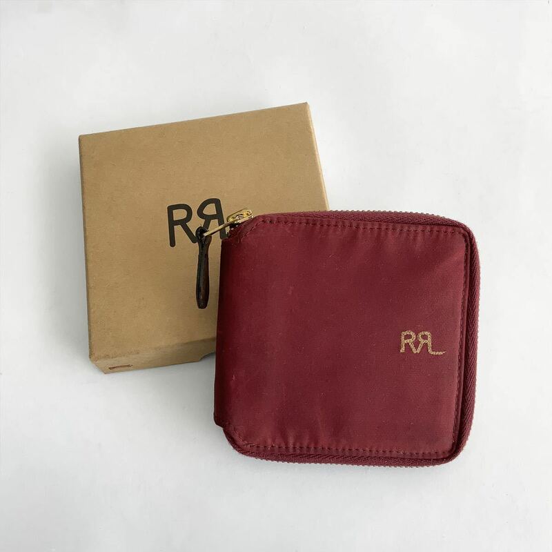 完売品 23FW 新品 RRL オイルクロス ジップ ウォレット Double RL ダブルアールエル ラルフローレン オイルド レザー 財布 カードケース