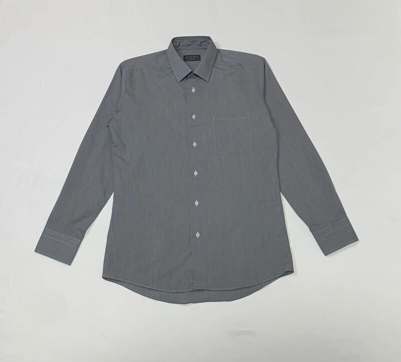 GIORGIO ROSATI ジョルジオロサッティ // 形態安定 長袖 シャツ・ワイシャツ (杢グレー系) サイズ 39-84 (M)