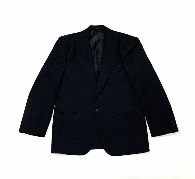 YUMI KATSURA ユミカツラ // 背抜き 長袖 シングル ウール テーラード ジャケット (黒) サイズ M