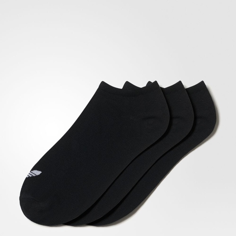 Adidas アディダス　オリジナルス 靴下 ソックス [TREFOIL LINER SOCKS]　黒　３足セット