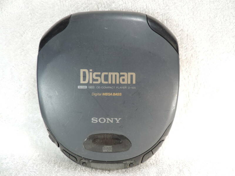 1点 ソニー動作未確認・ CDプレーヤージャンク品・SONY Discman D-155