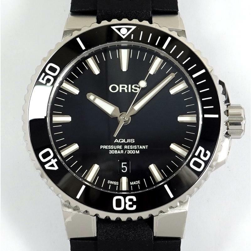 ORIS オリス アクイス デイト 733 7730 4134 メンズ SS/ラバー 自動巻き 新品未使用