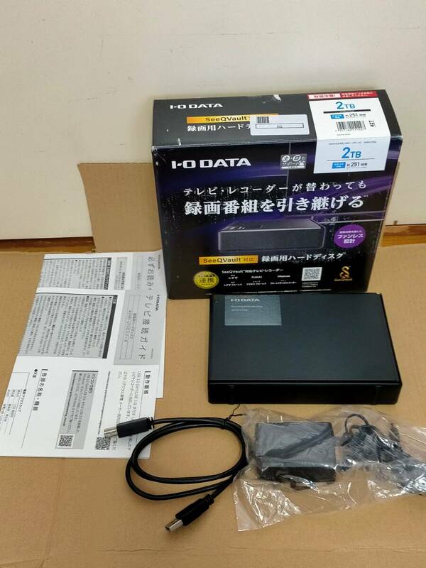 メーカー整備品■IO DATA AVHD-UTSQ2 SeeQVault対応 録画用ハードディスク 2TB