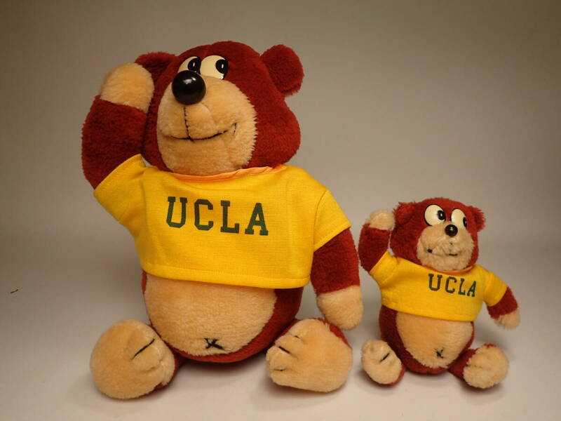 B-486 昭和レトロ 古い ぬいぐるみ アンティーク くま UCLA