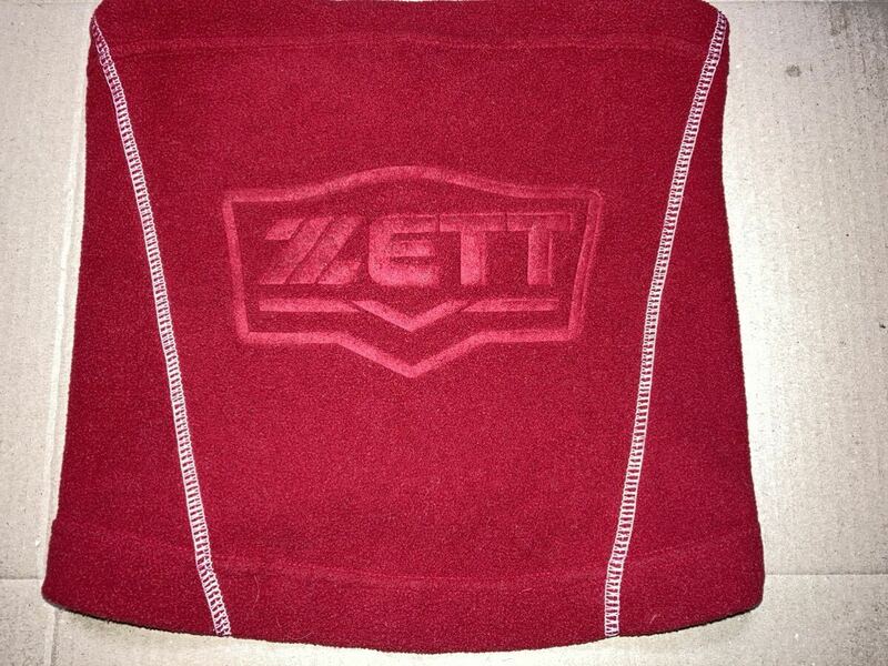 【ZETT】ゼット PROSTATUS ベースボール用ネックウォーマー 赤★マフラー 首巻き 野球