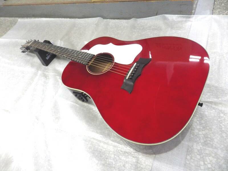 Morris モーリス トップ単板　エレアコギター　アコースティックギター　モーリス伝統のMGスタイル　ピックアップ付きモデルG-021E