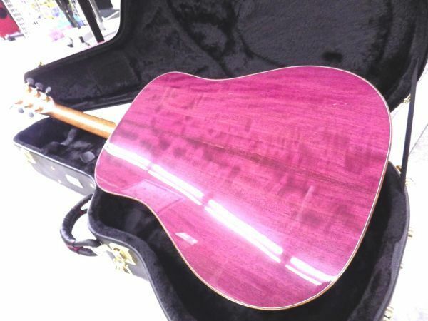 超激レア 製作本数僅か5本 日本製 新品 Morris モーリス オール単板 アコースティックギター M-104PH パープルハート リンドウインレイ
