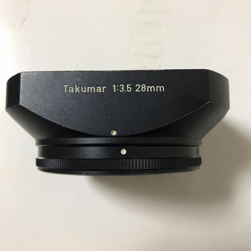 ペンタックス　レンズフード Takumar 1：3.5 28mm 角型メタル金属製角型レンズフード メタル