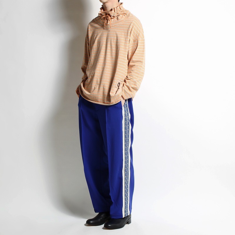 定価30800円 新品 Sasquatchfabrix. 24SS LACE TAPE TRACK PANTS サイド レース テープ ワイド トラック パンツ 24SS-PA9-012 M