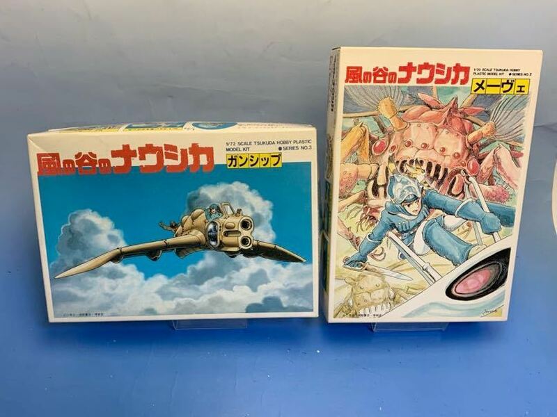 風の谷のナウシカ メーヴェ＆ガンシップ プラモデル 2個set 箱付未組み立て品 欠品なし 60サイズ発送