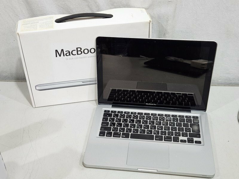 [現状品] Apple MacBookPro MD313J/A (Late2011) A1278 Core i5 2.40GHz 4GB HDD500GB DVD-R 13.3inch 放電回数少なめ MacOS X Lion 10.7.5