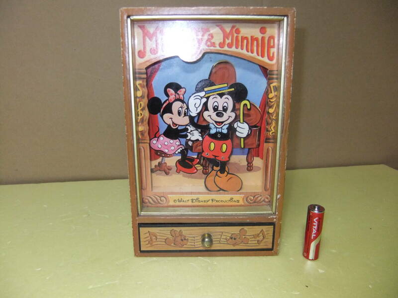 Disney　ディズニー　ミッキーマウス　Mickey　オルゴール　昭和　レトロ　ビンテージ　アンティーク　ミニーマウス　Minnie　