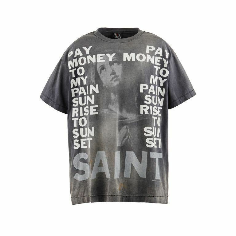 SAINT Mxxxxxx × Pay money To my Pain PTP_SS TEE/STAY REAL / BLK XLサイズ