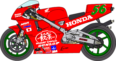 1/12ホンダNSR500'94阿部典史デカール [D431]