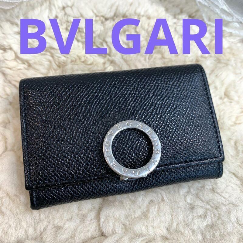 BVLGARI ブルガリブルガリ ロゴクリップ コインケース ブラック