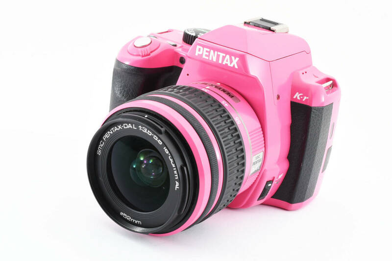 ★極上品★ペンタックス PENTAX K-r レンズキット ピンク 18-55MM F3.5-5.6 AL #176