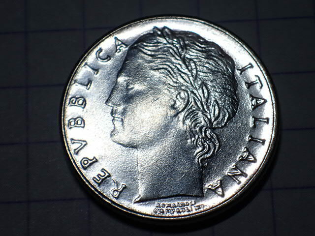 L-21 KM#96.2 イタリア共和国 100リラ(100 ITL)アクモニタル貨(スモールタイプ)1992年 世界の硬貨