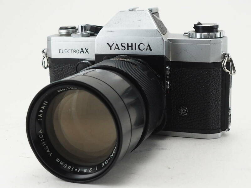 ★訳あり実用品★ ヤシカ YASHICA ELECTRO AX ボディ YASHINON-DX 135mm F2.8 レンズセット ★シャッターOK！ #TA3462