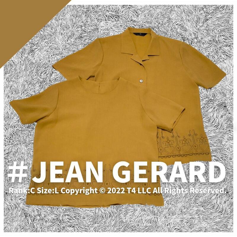 JEAN GERARD アンサンブル 11号 オレンジ 刺繍 羽織 ×2107