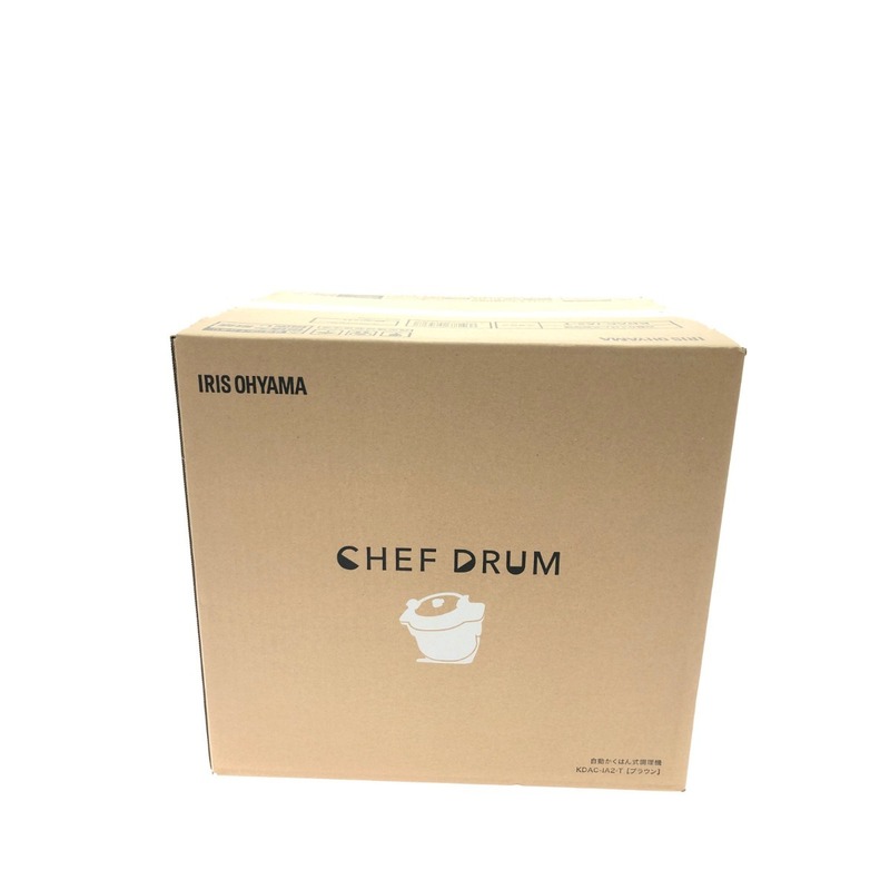 ▼▼ IRISOHYAMA アイリスオーヤマ 自動かくはん式調理機 CHEF DRUM KDAC-IA2-T ブラウン 未使用