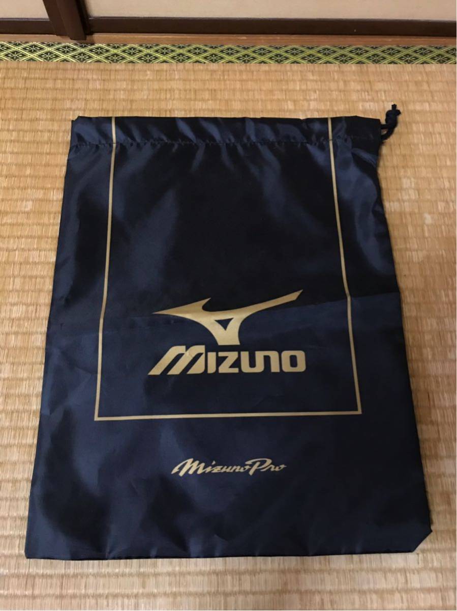 送料無料!!】ミズノプロ.マルチ袋/黒ブラック/未使用/検)グラブ.シューズ.スパイク.ランドリーバッグ.ナップサック.野球.巾着.mizunopro/
