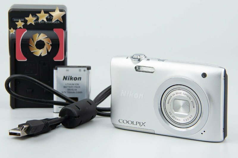 【中古】Nikon ニコン COOLPIX A100 シルバー コンパクトデジタルカメラ
