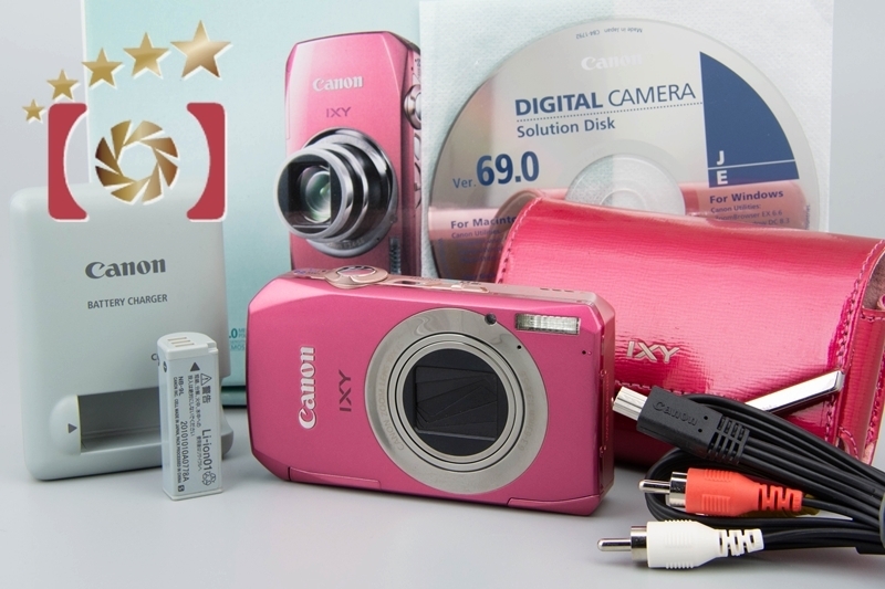 【中古】Canon キヤノン IXY 50S ピンク コンパクトデジタルカメラ 元箱付き