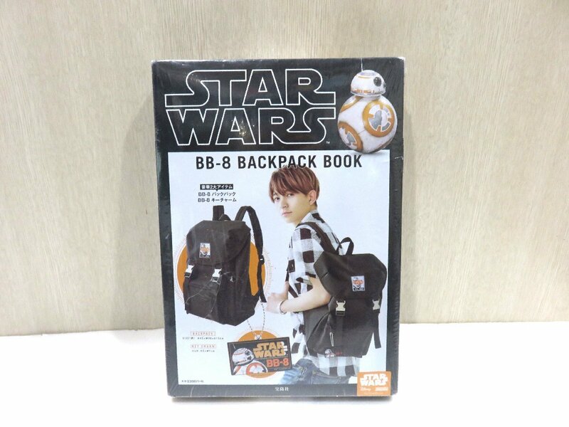 【76】1円～ 未使用品 STARWARS スターウォーズ BB-8 BACKPACK BOOK バックパック リュック キーチャーム