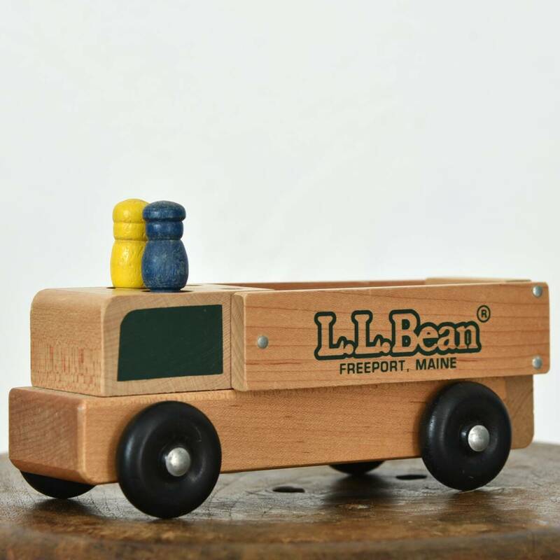 レア！ 80s 90s USA製 L.L.Bean × HOLGATE TOYS 木製 トイカー おもちゃ ディスプレー ヴィンテージ トイ 家具 置物 ウッド 車