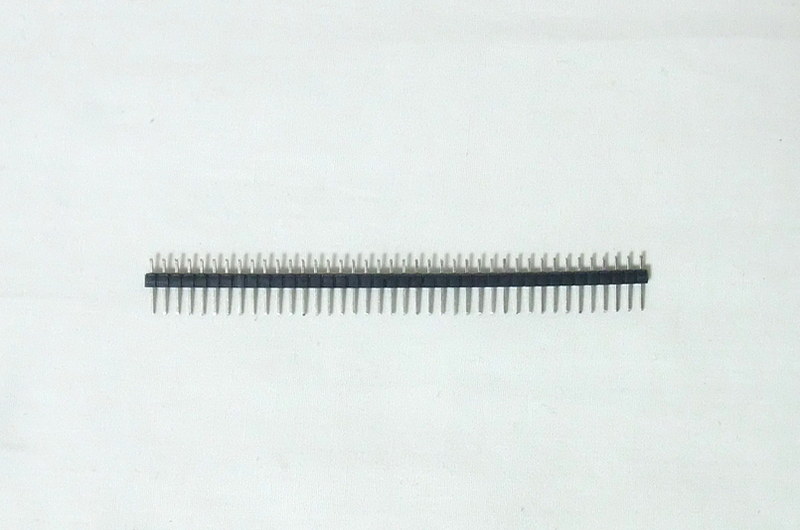 ピンヘッダ1列40ピン直線タイプ5本セット（ピッチ2.54mm、新品） 