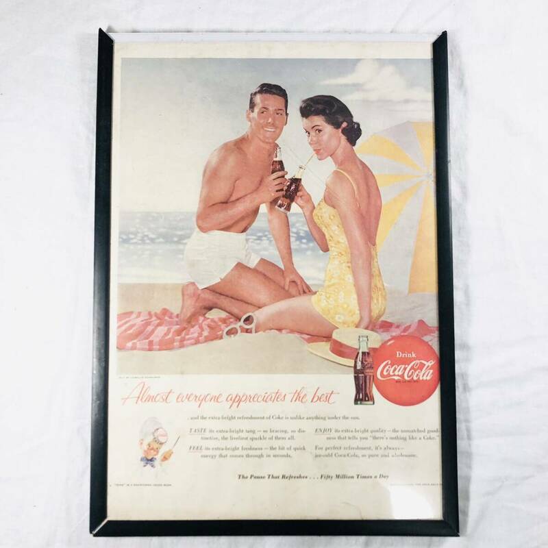 【レトロ】コカ・コーラ ビンテージ広告 1950年代 