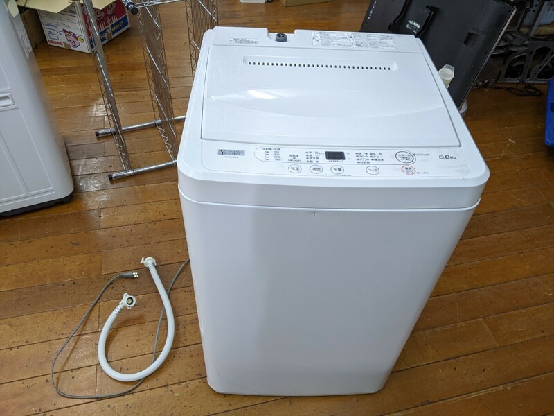 WB037 YAMADA SELECT YWM-T60H1 全自動洗濯機 6㎏ 2023年製 ヤマダ 動作品 ヤマトホームコンビニエンス・直接引取・当方配達限定 現状品 