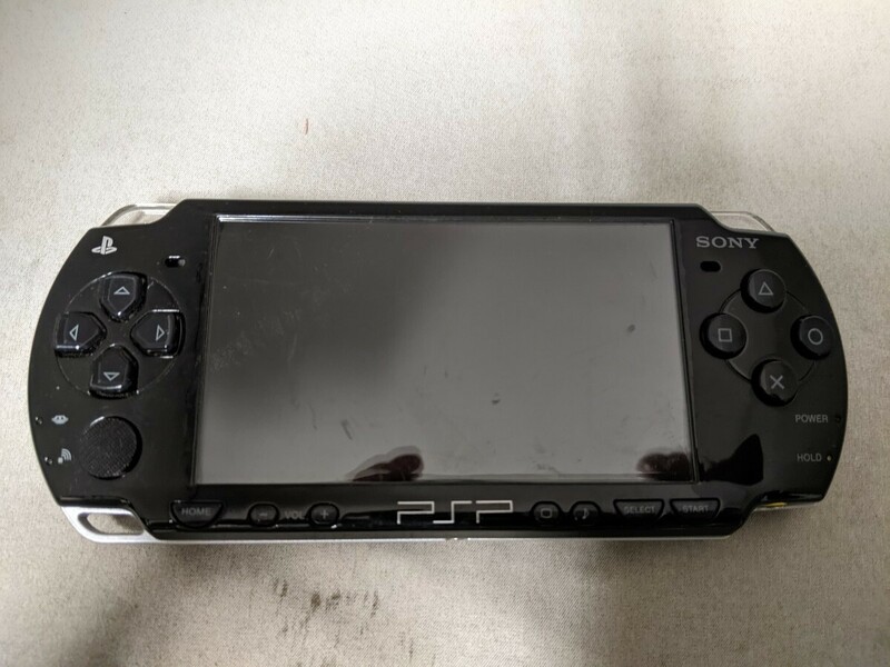 H1906 SONY PSP-2000 バッテリーパック＆蓋なし 本体のみ PlayStation Portable/ソニー 簡易動作確認&初期化OK 動作品 現状品 送料無料
