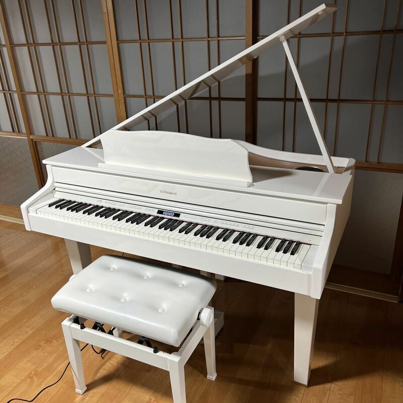 埼玉県 Roland ローランド GP607 電子ピアノ グランドピアノ 椅子付き 動作ok 直接引き取り限定