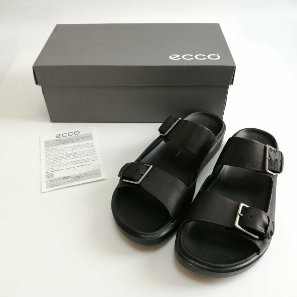 ecco メンズ サンダル (ブラック) FLOWT LX M BLACK [eccoサイズチャート EU44(27.5㎝)］77 00479